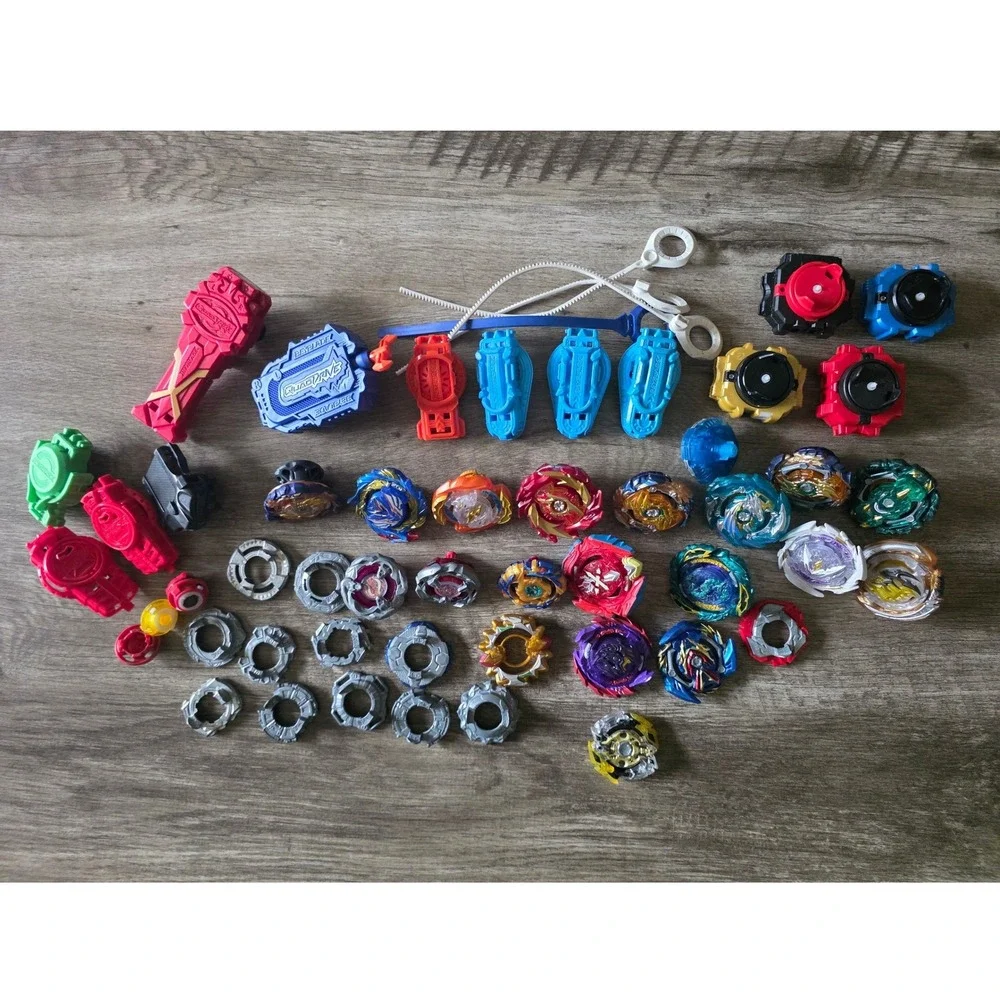 Beyblade Burst Mixed Lot QuadDrive Surge Energy Layers Discs Tips Launchers